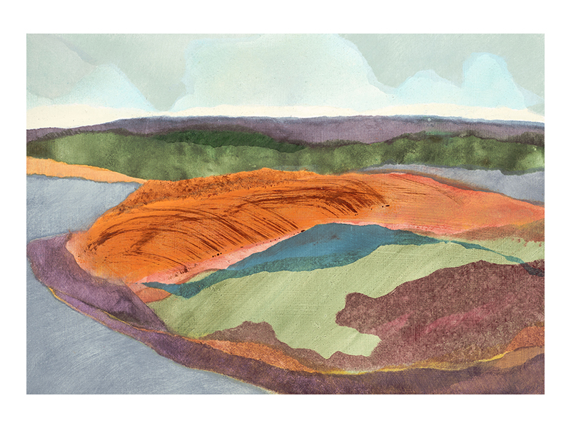 Incoming Tides from Fields Above